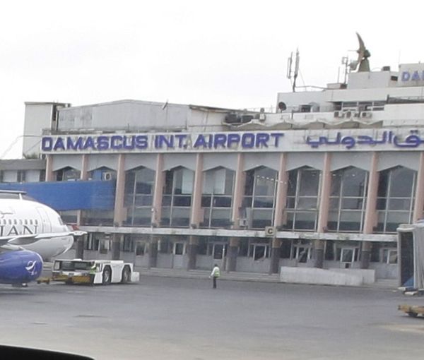 A photo from 2020 showing the Damascus International Airport