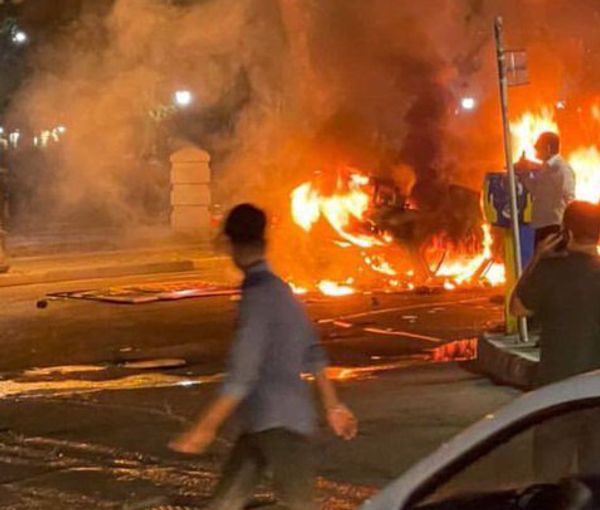 Protests in Sabzevar, northern Iran, on September 20, 2022