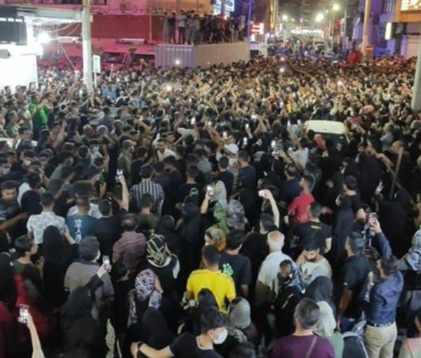Protest in Abadan, south-western Iran, May 25, 2022