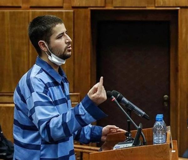 Mohammad Qobadlou in court. Undated