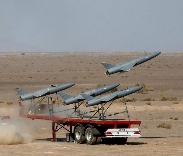 A number of Iranian drones (file photo) 