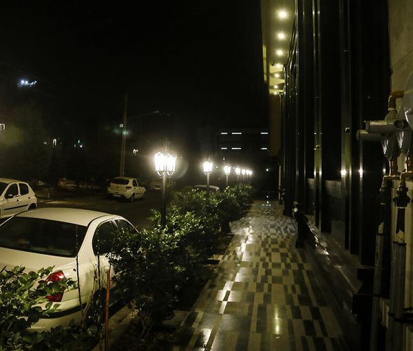 Streetlights in Tehran (file photo)