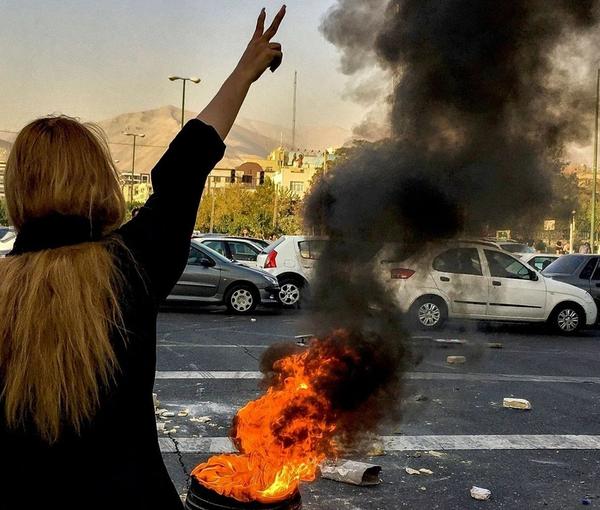Protesters in Iran (file photo)