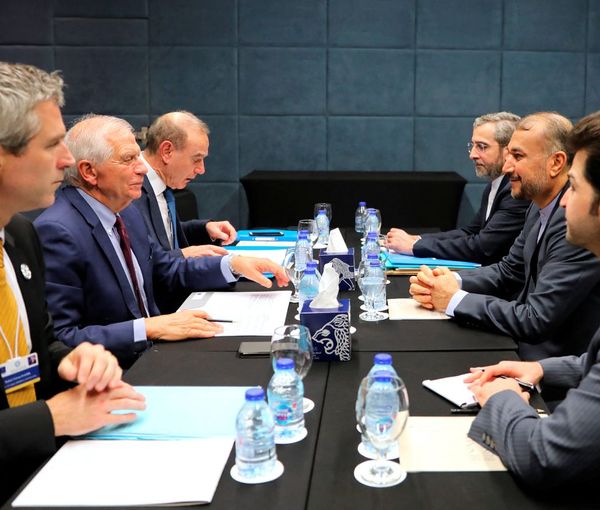 Iran's Foreign Minister Hossein Amir Abdollahian meets with High Representative of the European Union for Foreign Affairs and Security Policy Josep Borrell in Amman, Jordan December 20, 2022.