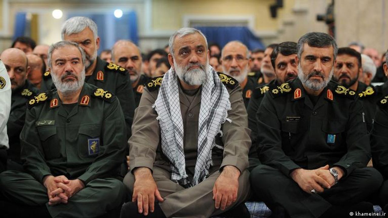Gen. Mohammad-Reza Naghdi, the coordinating deputy to IRGC commander-in-chief (center)  