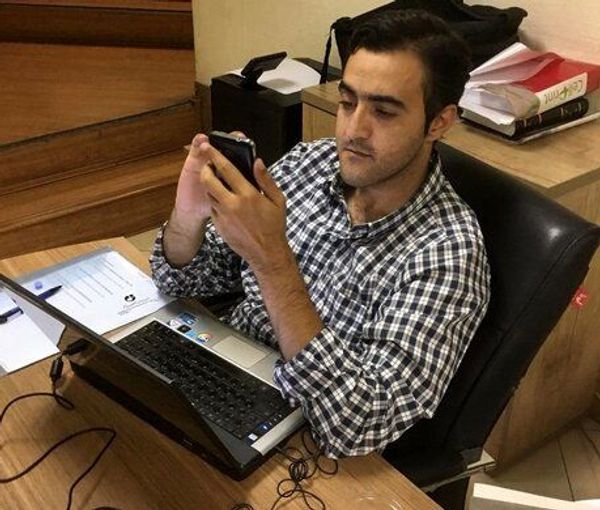 Iranian journalist Mehdi Ghadimi (undated)