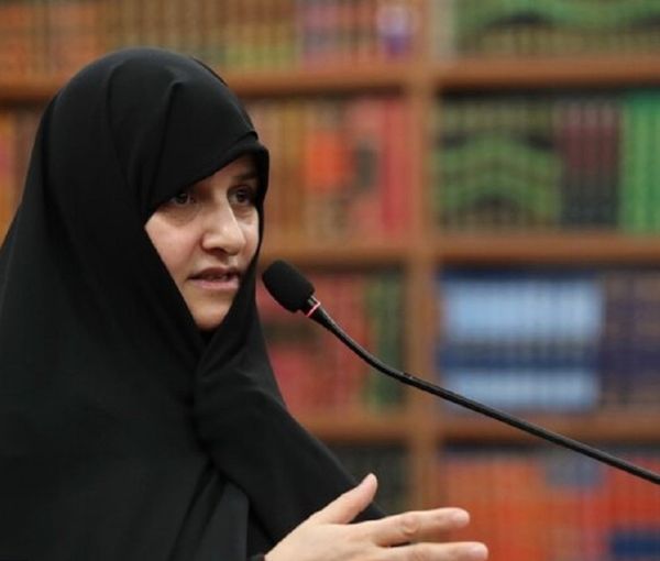 The wife of President Ebrahim Raisi, Jamileh Alamolhoda (file photo)