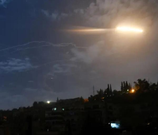 An Israeli airstrike in Syria (file photo)
