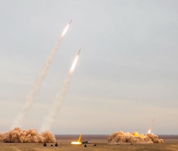 Iran firing ballistic missiles on December 24, 2021