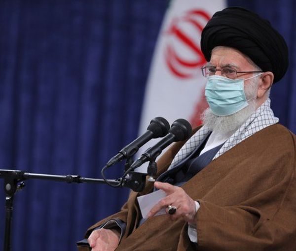Iran's Supreme Leader Ali Khamenei speaking on March 10, 2022
