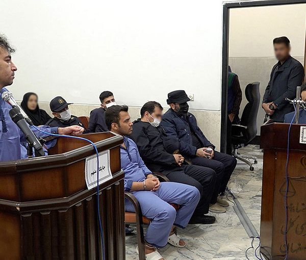A court hearing for the three protesters who are sentenced to death (January 2023)
