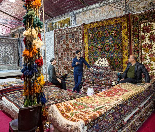 A carpet shop in Iran (file photo)