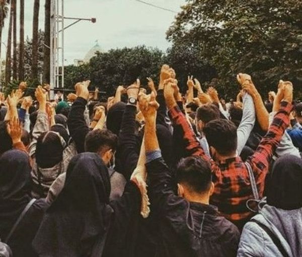 Students holding a protest at one of Tehran’s universities (file photo) 