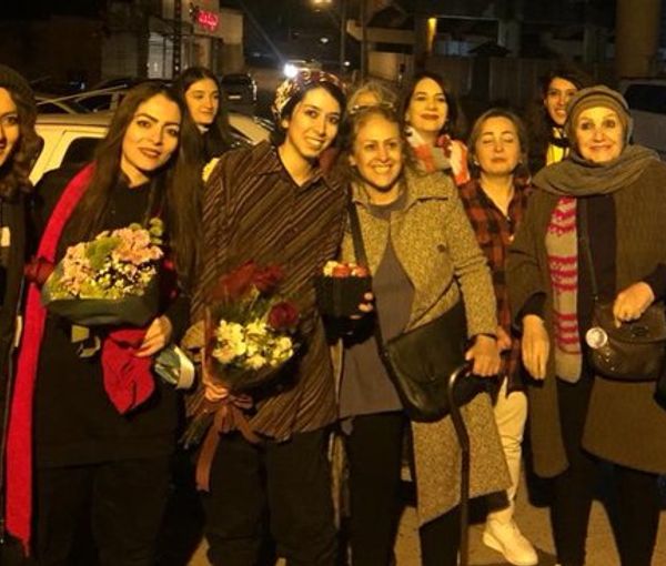 A group of female political prisoners released on February 8, 2023 