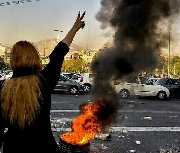 A scene of Iran protests  (file photo)