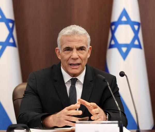 Israeli Prime Minister Yair Lapid (file photo)