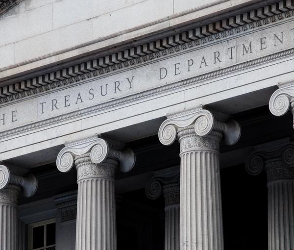 US Department of Treasury in Washington DC. FILE PHOTO