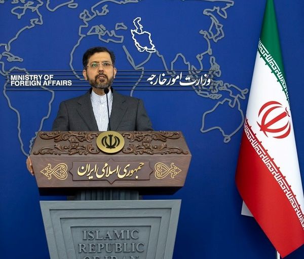 Foreign ministry spokesman Saeed Khatibzadeh briefing reporters. February 7, 2022