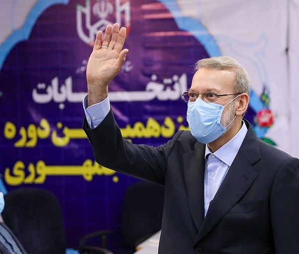 Ali Larijani registering his candidacy to run for the June 2021 presidential election.