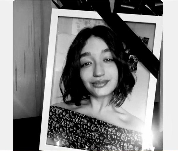 Sarina Esmailzadeh who was killed during recent protests in Iran. Undated