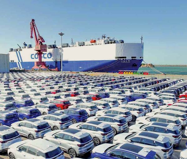 Imported cars in southern Iran (undated)
