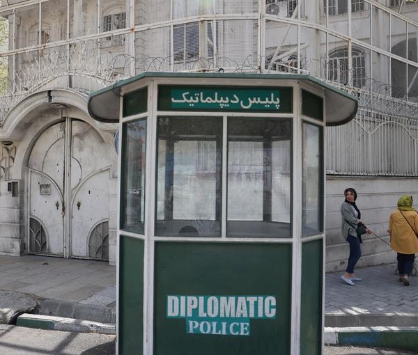 The building of the Saudi Arabian embassy pictured before its reopening in Tehran, Iran April 8, 2023.