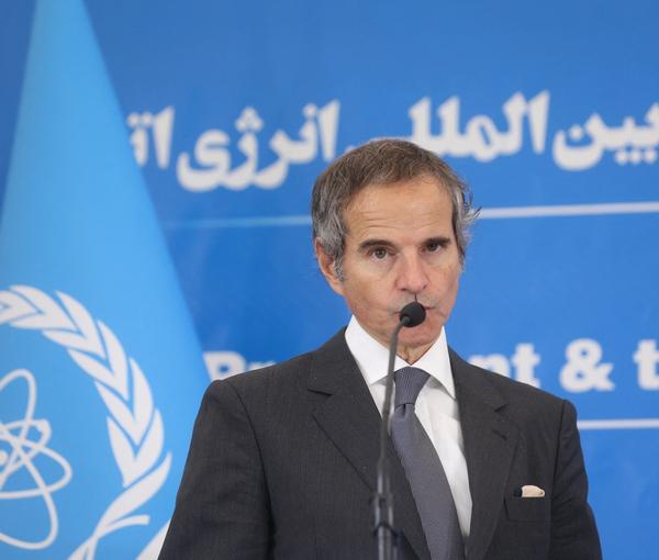 International Atomic Energy Agency (IAEA) Director General Rafael Grossi looks on during a news conference with Head of Iran's Atomic Energy Organization Mohammad Eslami as they meet in Tehran, Iran, March 4, 2023