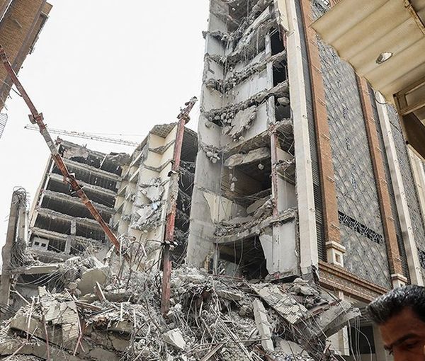 The 10-storey building collapsed in Abadan on Monday. May 23, 2022
