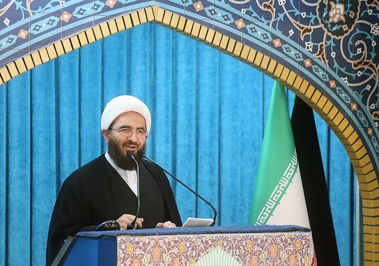 Haj Ali Akbari during a Friday sermon in Tehran. Undated