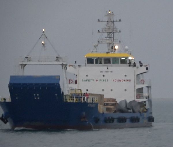 A ship seized by Yemen's Houthi rebels off the Yemen's Red Sea coast. January 3, 2022