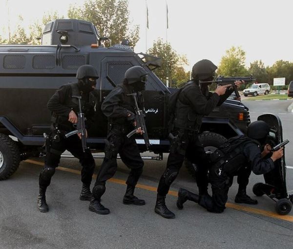 Iran's special anti-riot police who open fire on protesters. FILE PHOTO
