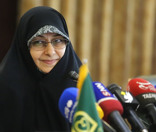 Ansieh Khazaki, one of Ebrahim Raisi's vice presidents whose son lives in Canada (file photo)
