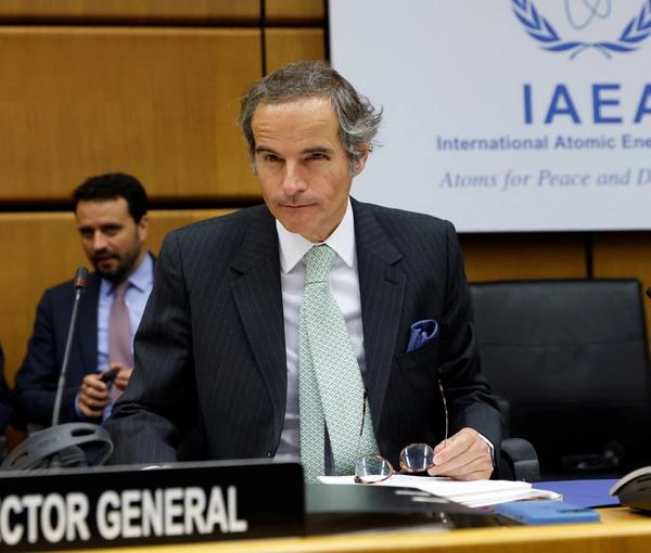 IAEA director Rafael Grossi at the agency's board meeting on June6, 2022