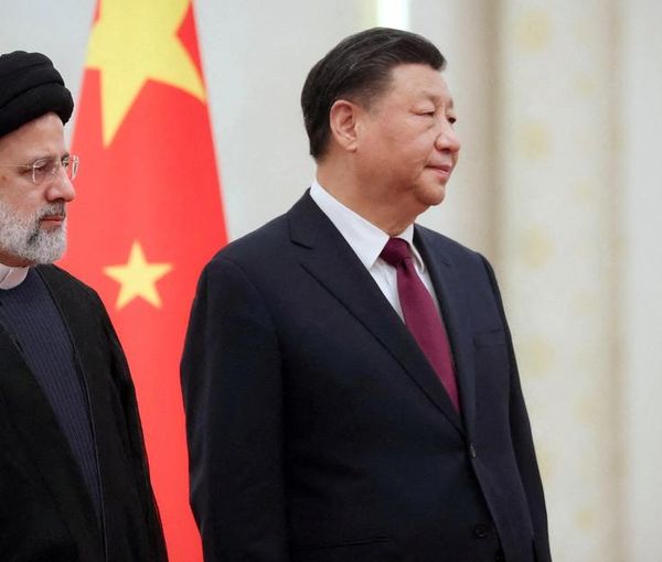 Iran’s President Ebrahim Raisi and his Chinese counterpart, Xi Jinping, in Beijing on February 14, 2023 