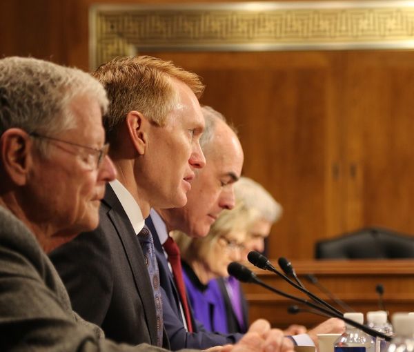 Republican Senator James Lankford (C) in the Senate. Undated