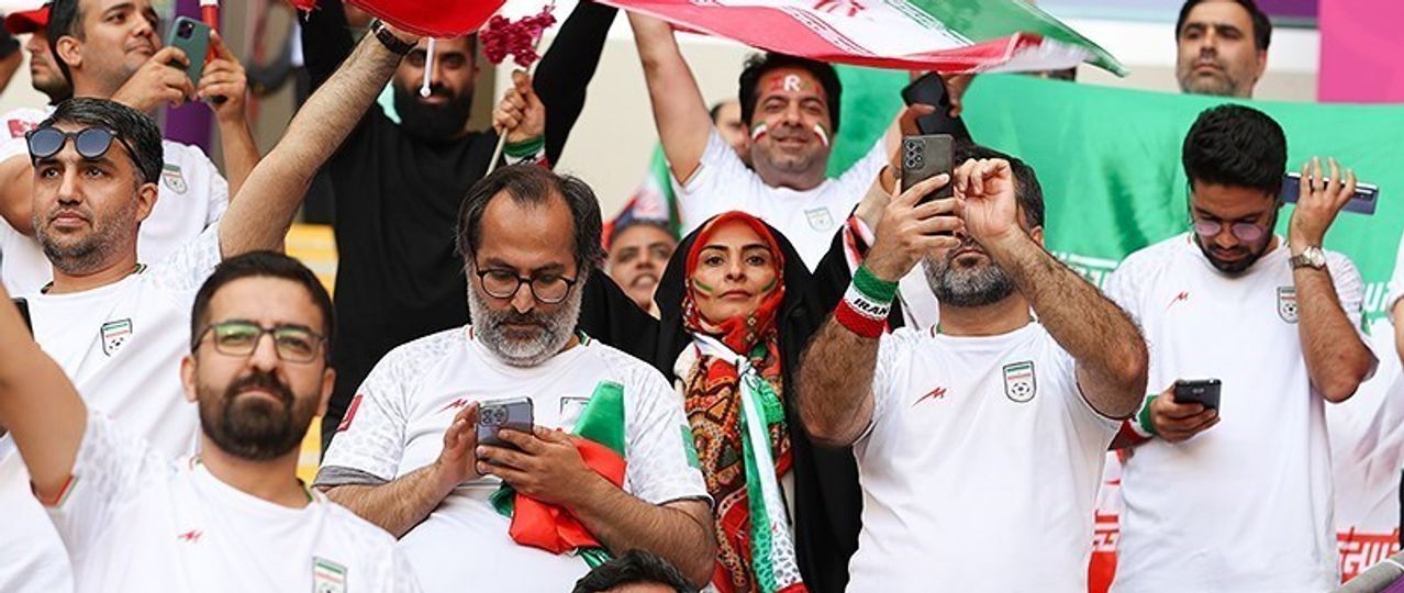 Fans of the Iranian government in Qatar