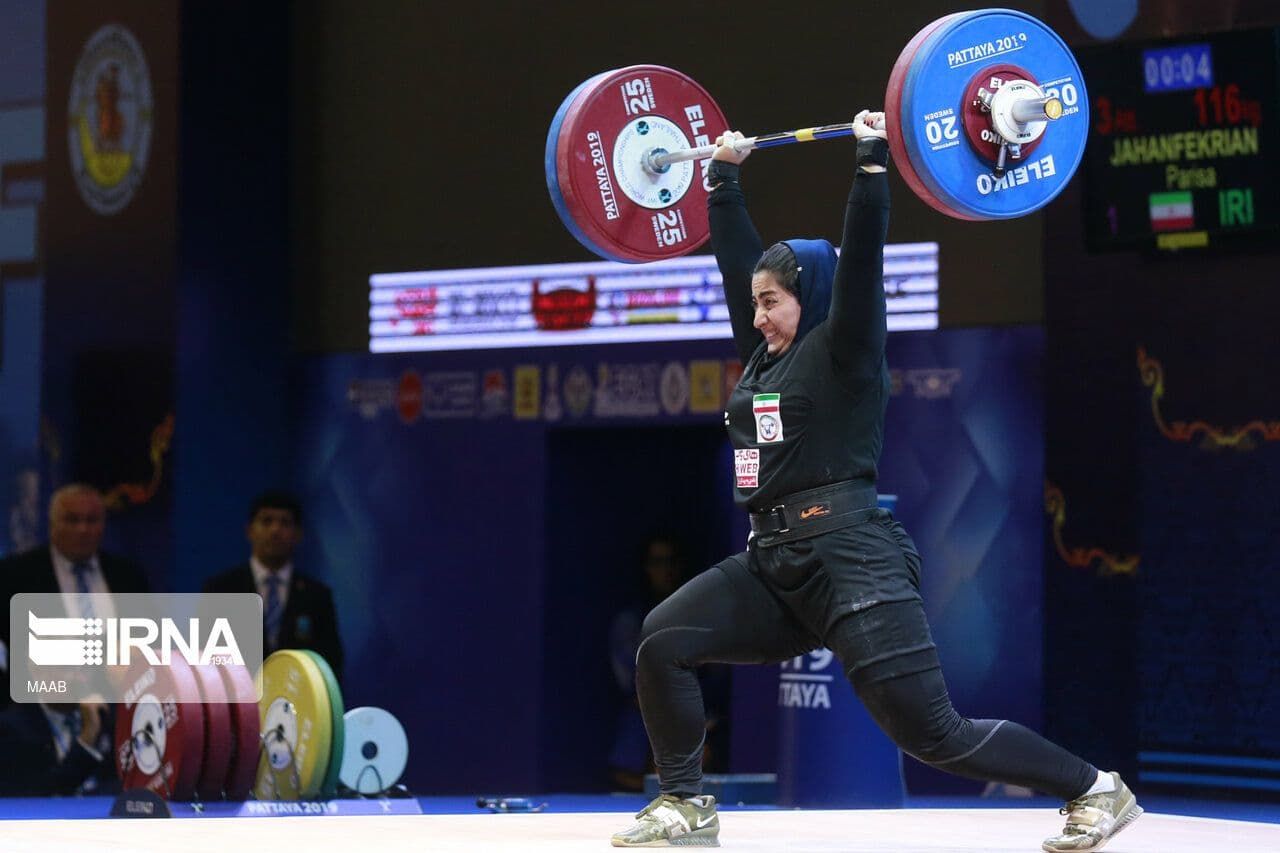 Parisa Jahanfekrian, an Iranian former weightlifting champion