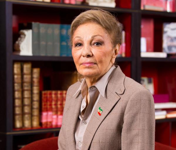Iran’s exiled queen Farah Pahlavi (file photo)