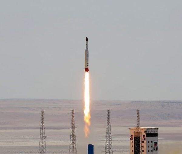 Iran launching a ballistic missile on December 30, 2021