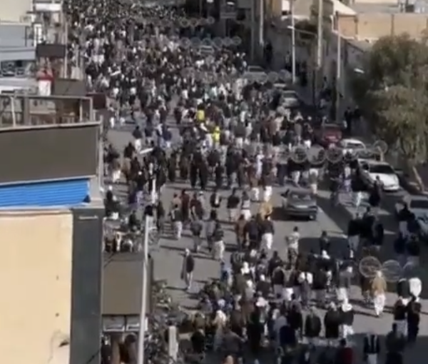 Protesters in Zahedan (January 27, 2023)