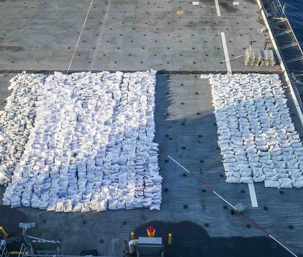 Photo showing seized ammunition and propellants by US Navy. Dec. 3, 2022 