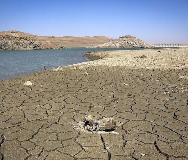 Ekbatan dam in Iran has lost most of its water reserve. September 16, 2021