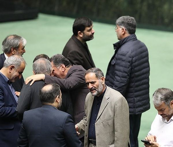 Iranian lawmakers during a special closed-door session on February 20, 2023