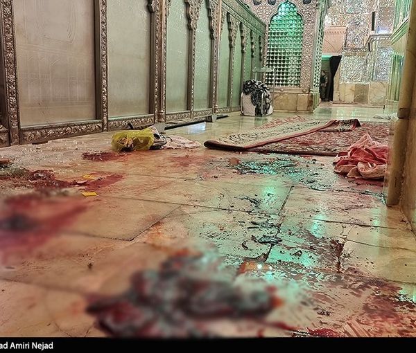 Shahcheragh funerary monument and mosque in Shiraz after the terrorist attack on October 26, 2022