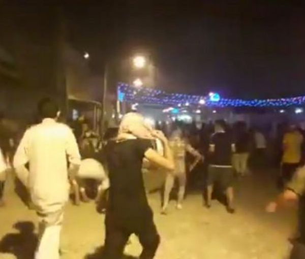 A scene of protests in the city of Izeh in Ahvaz protests (undated)