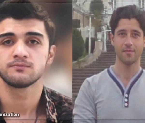 Mohammad Hosseini (R) and Mohammad Mehdi Karami who were hanged on January 7, 2023