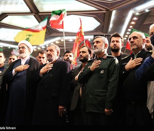 A number of senior Islamic Republic's officials during the third death anniversary of Ghasem Soleimani on January 3, 2023  