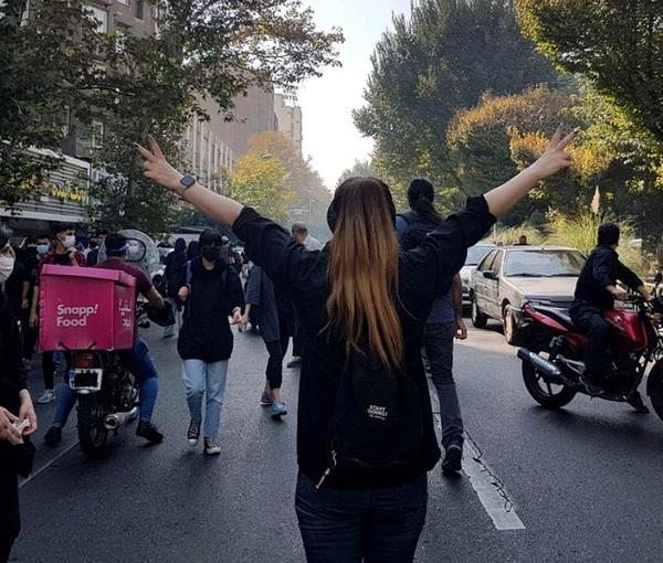 A scene of protests in Iran (undated)