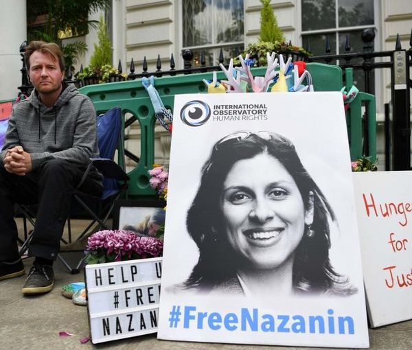 Nazanin Zaghari-Ratcliffe’s husband during a hunger strike for her release  (undated)