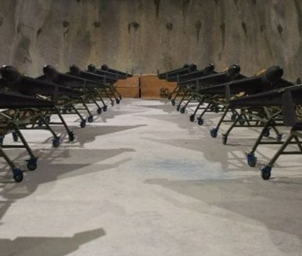 An underground base housing dozens of Iranian drones  (file photo)